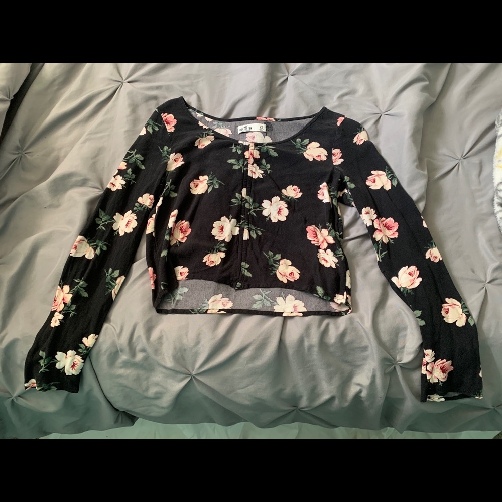 Hollister flower blouse